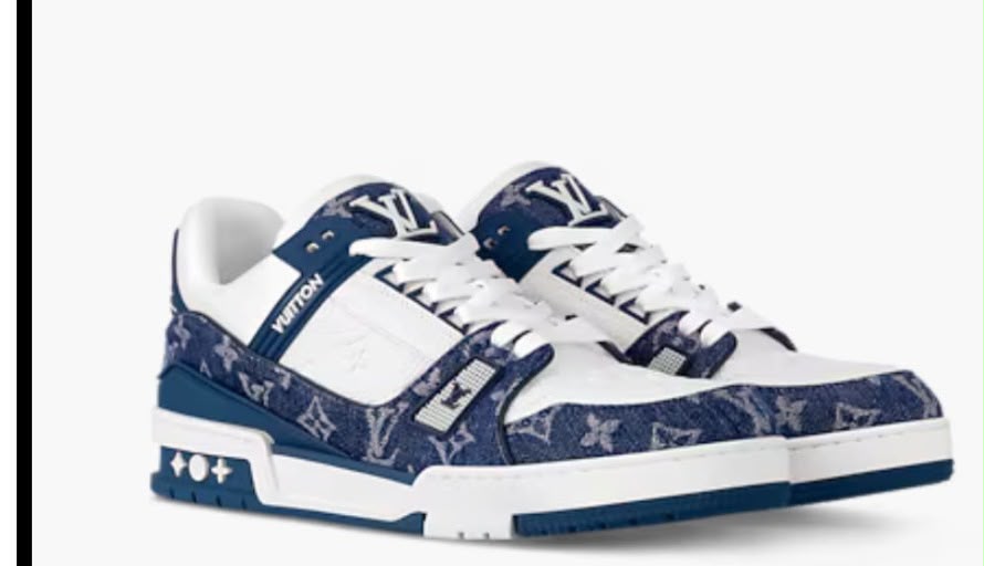 Navy and ivory trainer from the uploaded collection